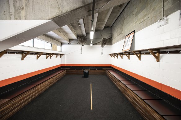 Leichhardt Oval’s change rooms for the top local, Australian and international players.