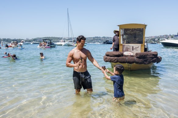 Garry White has been making coffee for sailors and swimmers in Middle Harbour for two decades.