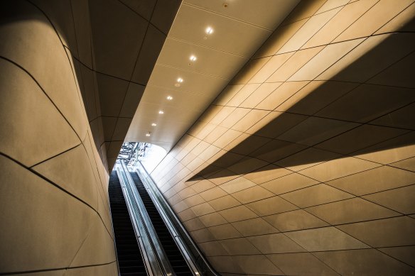 Escalators will link suburban train platforms to a new underground concourse at Central Station.