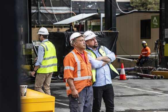 Workers were evacuated from the construction site, and SafeWork NSW has launched an investigation.
