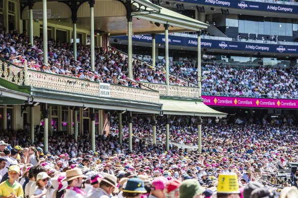 Fans flock to the SCG earlier this year for the fifth Test between Australia and India. 