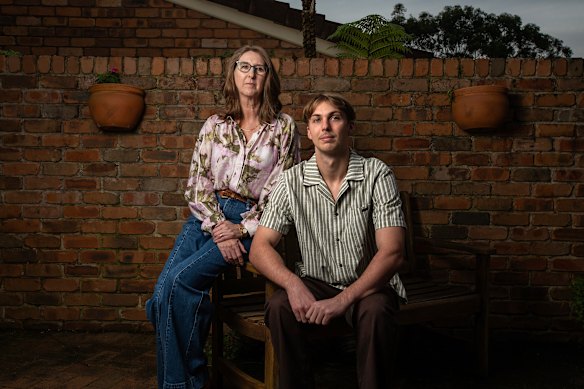 Neridah Armstrong with her son Andrew, who has ADHD and like many patients, faced lengthy waits to see a specialist. 