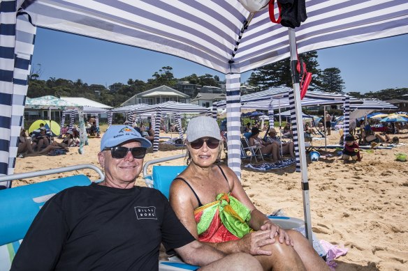 Alan and Kerry Whitehead have been loving their Cool Cabana at Avoca Beach. 