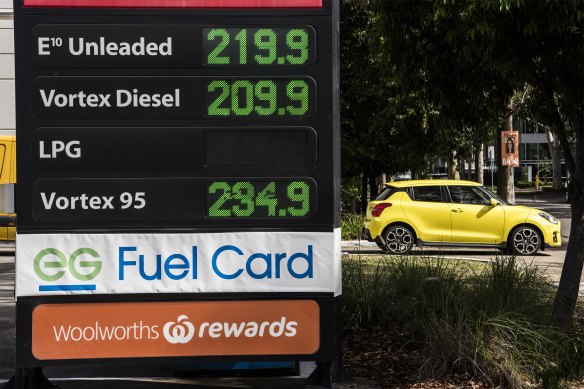 Petrol prices are on the rise in Australia.

