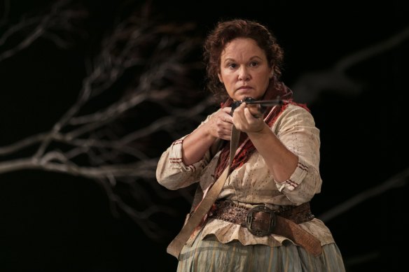 Purcell as the lead character in The Drover's Wife, the fierce Molly Johnson.