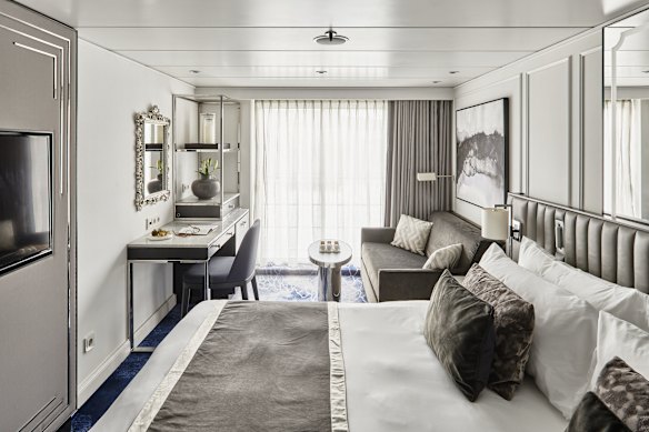 The spacious 20-square-metre Riverside Suite.