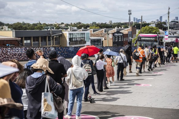 The buses are attracting an average of 30,000 people a day, compared to the 40,000 who took the T3 line before it closed.