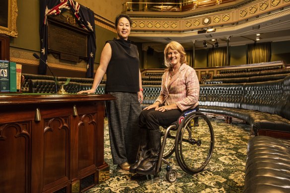 Greens MP Jenny Leong and Labor MP Leisl Tesch are among four women MPs striving to change the culture of parliament.