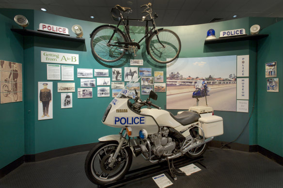 Rev-olution: Police on highway patrol in Queensland used to saddle up on a different set of wheels.