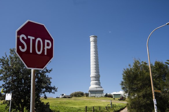 Fifty metres below Bondi’s “poo pipe” lies Bondi Wastewater Treatment Centre. The tower allows fresh air to funnel through the facility.