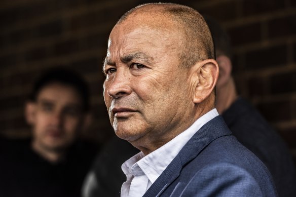 Wallabies head coach Eddie Jones at Coogee Oval on Tuesday.