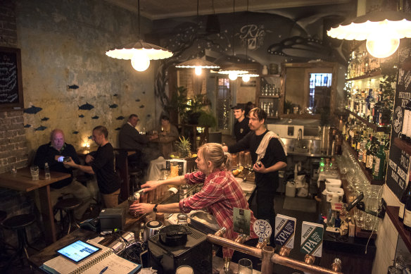 Tess Robens (centre) says reopening the doors of The Rio has been a delight. 