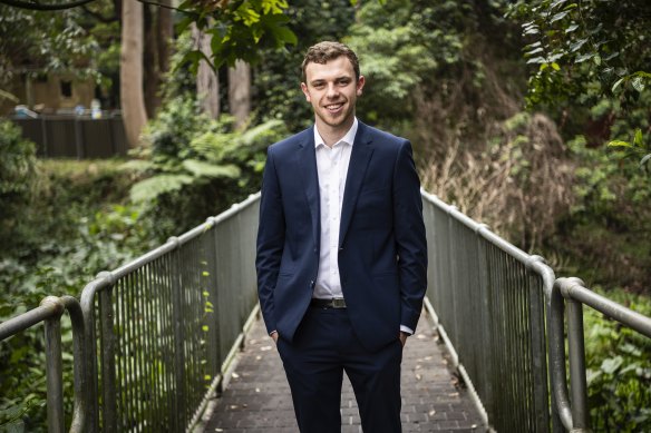Twenty-year-old Cameron Last was elected to Ryde Council on the Liberal Party ticket.