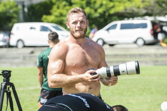 Picture perfect ... Tom Burgess at training this week
