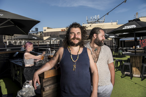 Jake Smyth and Kenny Graham, the duo behind Mary’s Burgers, Mary’s Underground and (for now) the Landsdowne Hotel. 