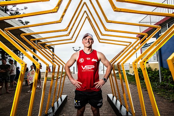 South Sydney Half Back Lewis Dodd.