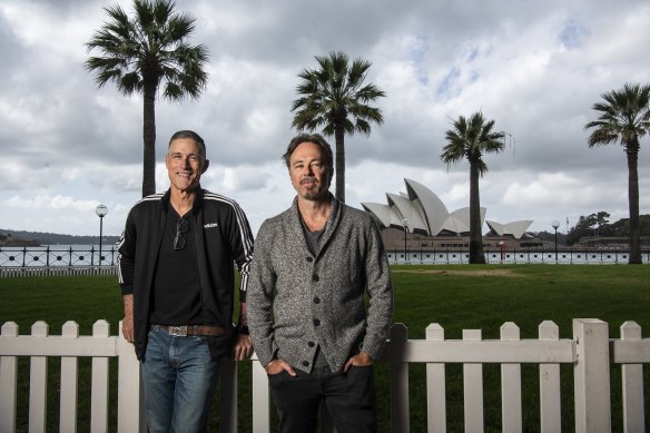 Matthew Fox and Kick Gurry in Sydney ahead of the premiere of Caught.