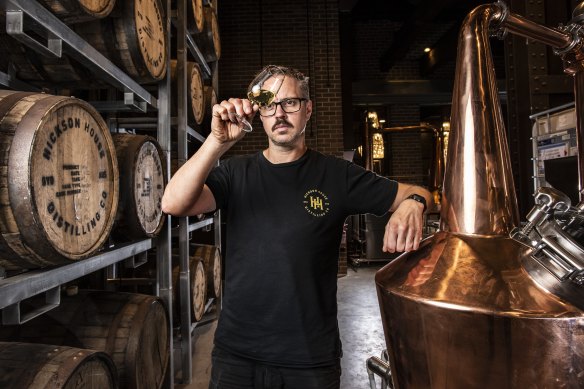 Tim Stones, the head distiller at Hickson House Distilling.