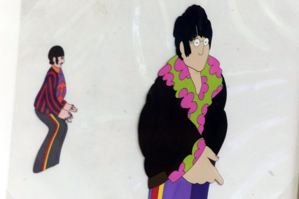 Character from the Beatles movie, The Yellow Submarine – Ringo and John, which Anne worked on.
