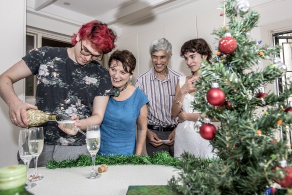 The Savanah family was reunited on Christmas Day after a long struggle to book three tickets home from London.