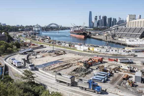 The largely industrial Bays West precinct, which is 3.5 times the size of Barangaroo, is the next major urban renewal project to reshape Sydney Harbour.