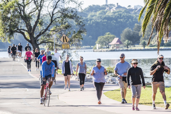 The Heath Street bike path is part of a planned $7 million cycleway to link the Bay Run, pictured, to Concord.