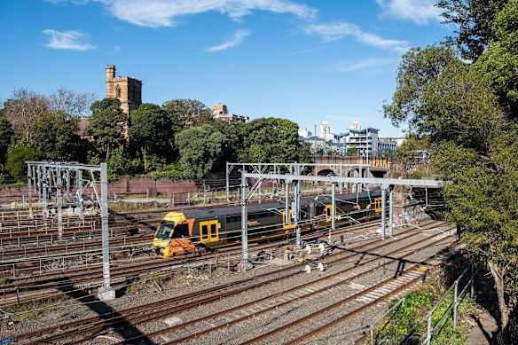 The train involved in the incident (similar to the one pictured) was travelling between Penrith and Central Station.