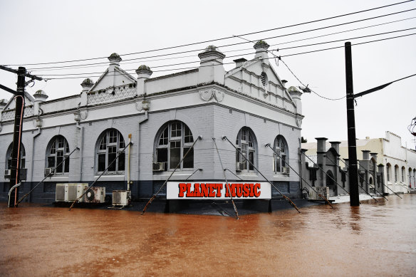 Severe flooding hits Lismore in northern NSW in February 2022.