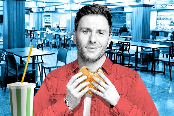 The food court: a meeting place for the forlorn and the fed up.

