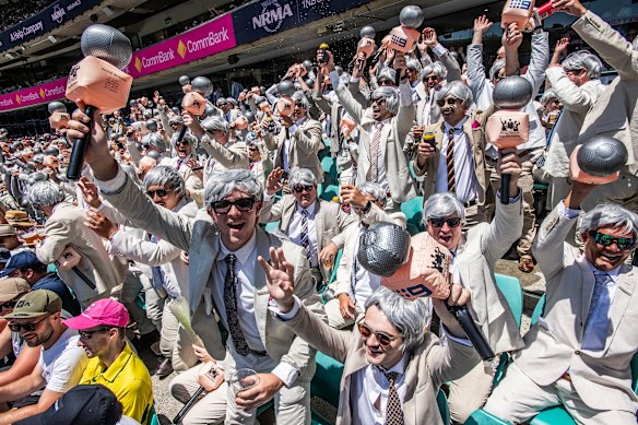 Adored: “The Richies” pay tribute at the SCG. 