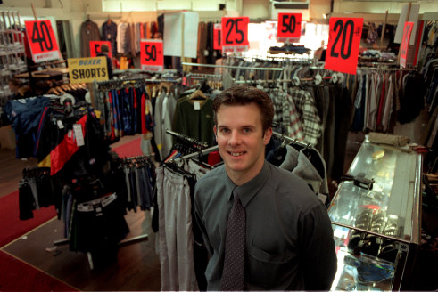 Francis Stewart, now the proprietor of Bob Stewart, pictured in the shop in 2000.