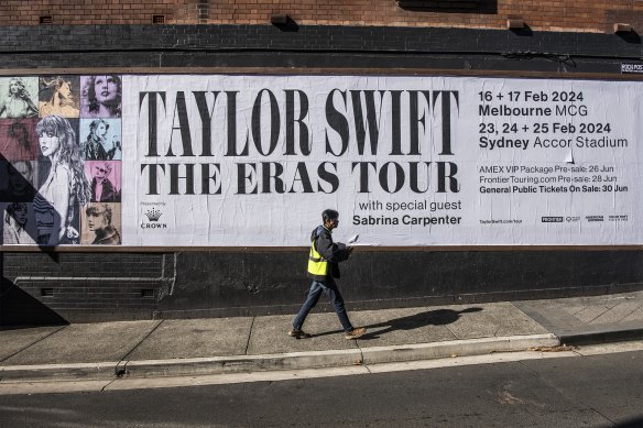 On sale: Taylor Swift in concert. 