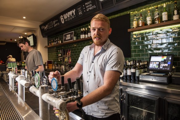 Tommy Hall who is the new operator of the Cricketers Arms in Balmain.