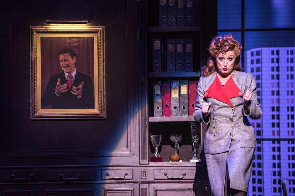 Caroline O’Connor in Dolly Parton’s 9 To 5 the Musical.