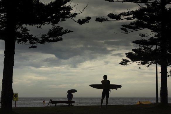 Wet weather in Maroubra today is predicted to continue this afternoon before easing tomorrow.