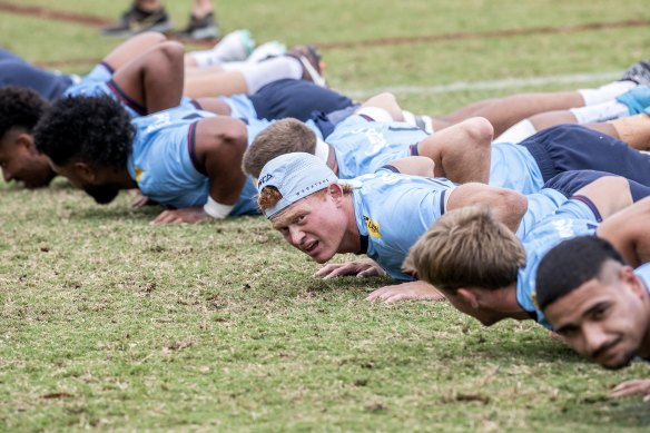 Waratahs training ahead of game against Reds