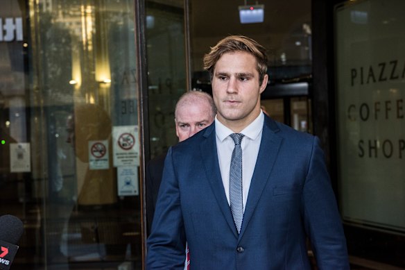 Jack de Belin in May 2021 after being told the DPP would not pursue a third trial.