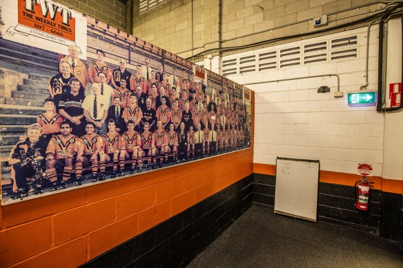 Inside the bowels of the Latchem Robinson stand at Leichhardt Oval.