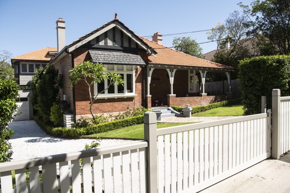 A home near Roseville train station. New planning controls will allow six storey apartment buildings within 400 metres of the station, and 30 others.