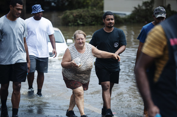 Lismore resident Carol Ronan was rescued with her chickens after the worst flood ever recorded hit northern NSW.