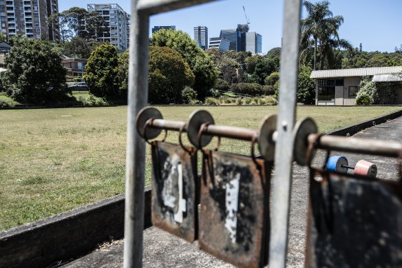 The site of the former Waverton Bowling Club, which was the subject of a successful Aboriginal land claim last year.