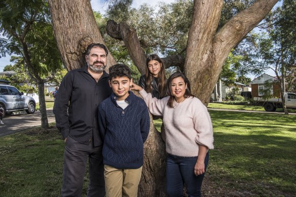 Sania and Vaughan Saady with kids Sophia and Jacob.