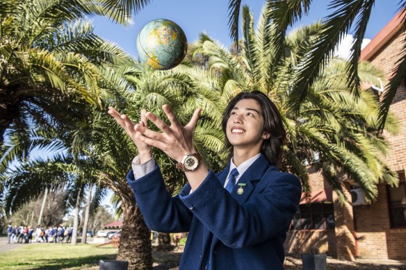Hurlstone Agricultural High School’s Joseph Macrae is studying three different languages and will be sitting four different oral exams for this year’s HSC.