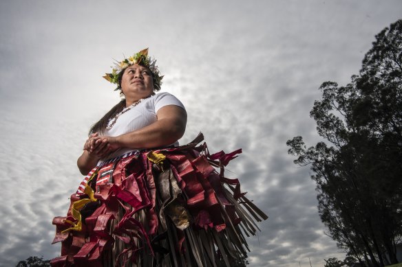 Magao Maketi Eliu is living in Sydney but still wants to raise her children in Tuvalu. 