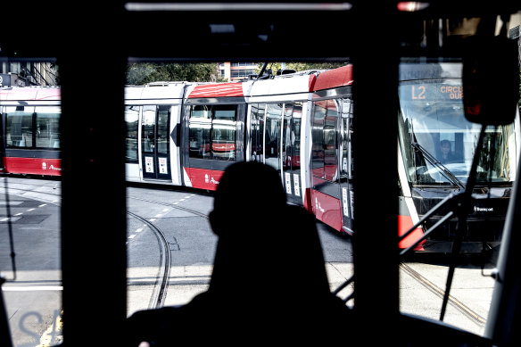 Sydney's light rail passed its first peak-hour test without incident on Monday morning.