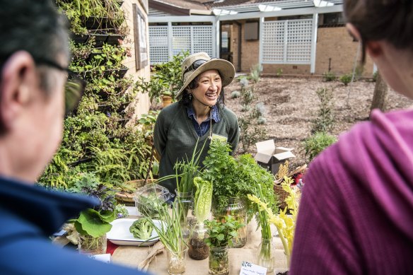 Trinh Pham running a workshop on food waste at the Dougherty Community Centre in Chatswood on Friday