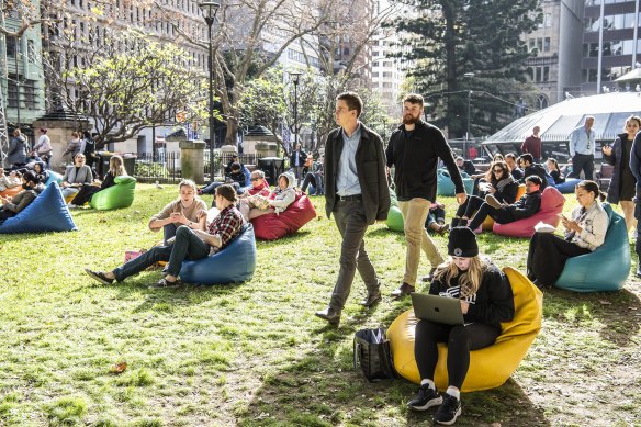 Nearby businesses helped organise Wynside Out, a two-day pop-up activation at Wynyard Station in Sydney last week.