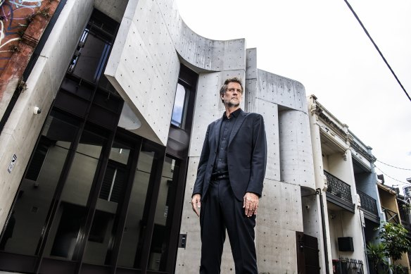 Architect Gerard Reinmuth in front of a residential property which has been sympathetically redeveloped.
