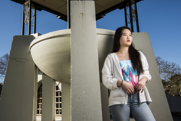 Viveca Tang is a year 12 student at Pymble Ladies College, and she is worried about the fee hike for law degrees, which puts her university plan in flux.