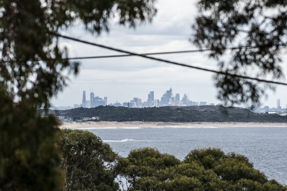 The view of the city from Bundeena.
